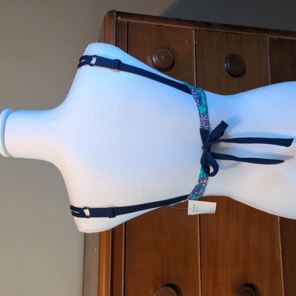 VENUS BOHO Delicate PAISLEY String BIKINI TOP unpadded underwire Sz D2  38B/40A - Picture 4 of 15